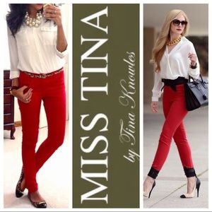 Red Skinny Jeans
